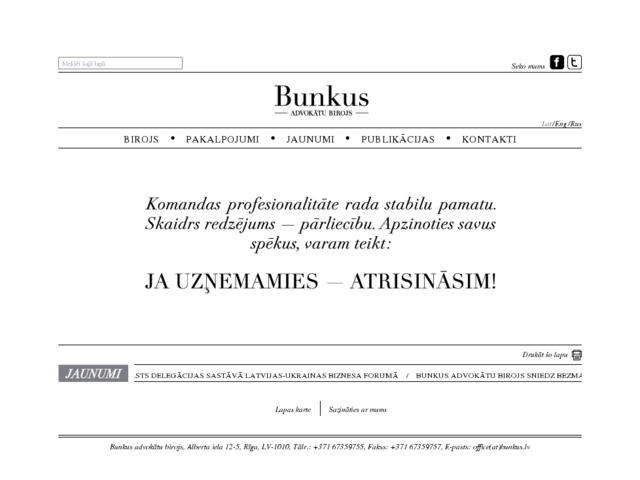 M. Bunkus juridiskais birojs, SIA