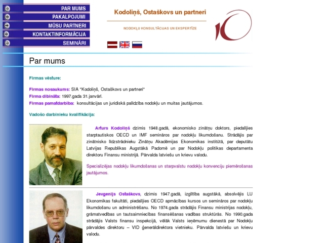 Kodoliņš, Ostaškovs un Partneri, SIA