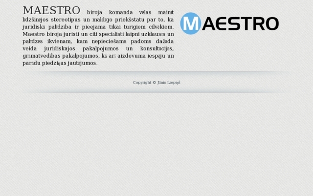 Maestro Ltd, SIA